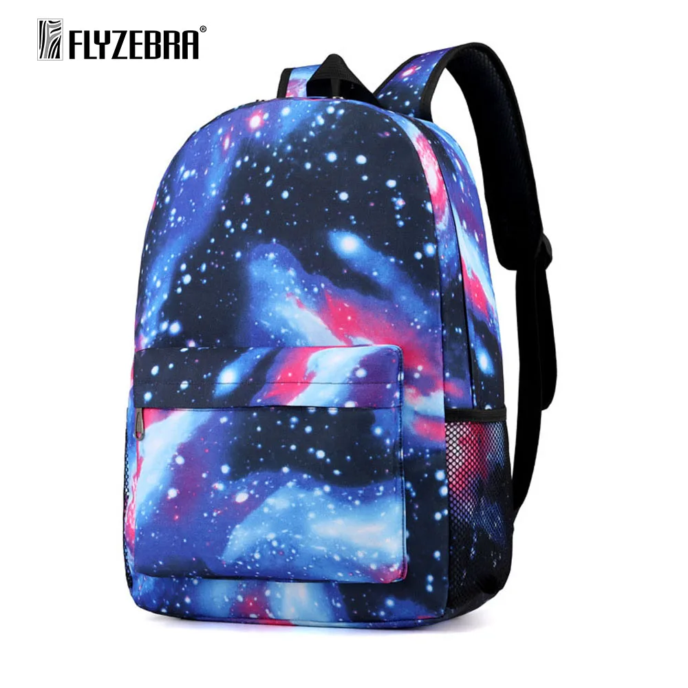 

3D Fantastic Girl sky Print Childrens Backpack Schoolbag School Bags Set Mochila Escolar Travel Women's boy Shoulder Backpacks