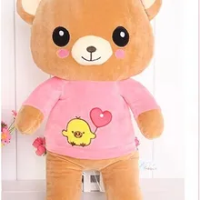 36 см медведь Rilakkuma, плюшевый игрушечный розовая ткань "воздушный шар с дизайном «любовь»" игрушечный медведь в подарок w4766