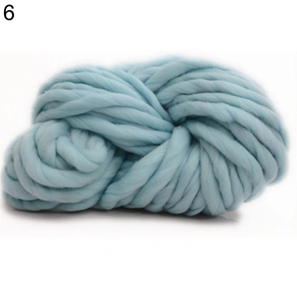 Горячая распродажа! 250 г модные супер громоздкие DIY ручное вязание одеяло шапки Теплые Гигантские толстые пряжи - Цвет: 6
