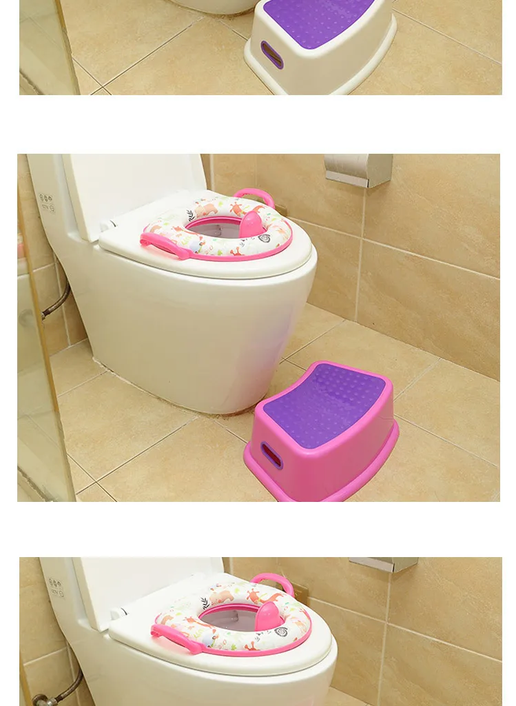 Табурет для унитаза, домашний стул, креативный табурет для ванной, детский пластиковый табурет для детского сада