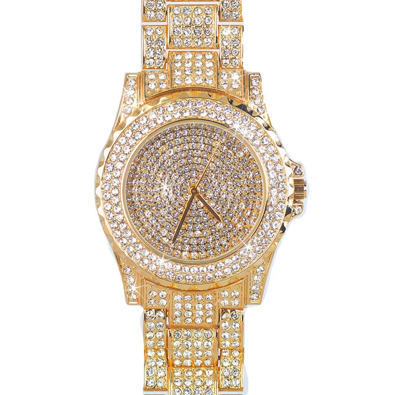 2019 Роскошные Брендовые женские часы Сталь с инкрустацией стразами MS часы звезды покрытая стразами розового золота кварцевые Для женщин
