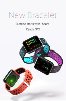 

Men women smart watch S88 color waterproof fitness heart rate blood pressure tracker for Android IOS iphone 6 7 wearable device