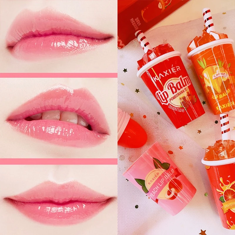 

Beverage Bottle Lip Balm Lipstick Moisturizing Lighten Lip Lines Brighten Skin Color Waterproof Color Changing Lipstick