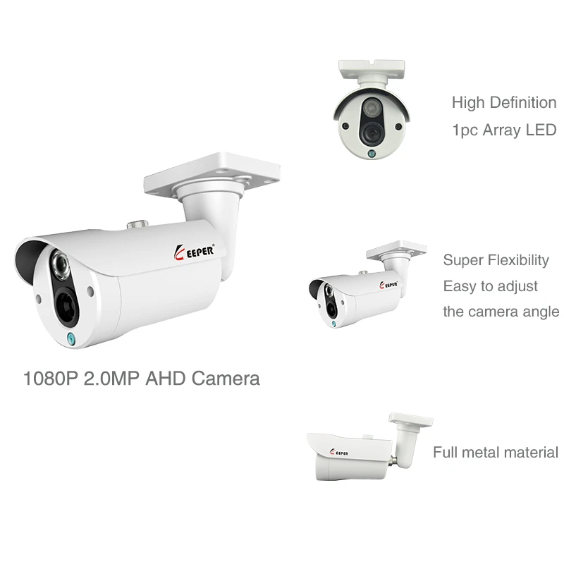 Хранитель 8CH 1080P DVR CCTV система 4 шт SONY IMX323 наружная Водонепроницаемая камера безопасности День/Ночь комплект видеонаблюдения 4