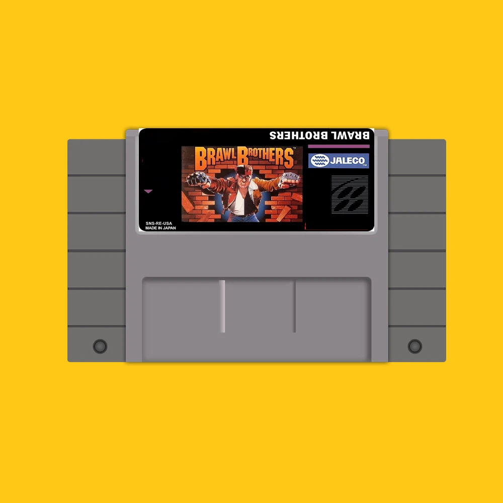 

Hot 46 Pin 16 Bit NTSC Game Cartridge - Brawl Brothers