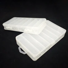 Прямая поставка, 1 шт., коробка для рыболовных снастей, двухсторонний прозрачный портативный пластиковый чехол для организации, коробка для искусственных приманок