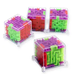 10 шт./компл. 3D мини лабиринт Магический кубик Скорость игра-головоломка куб лабиринт мяч дети психическими предоставило развития игрушки