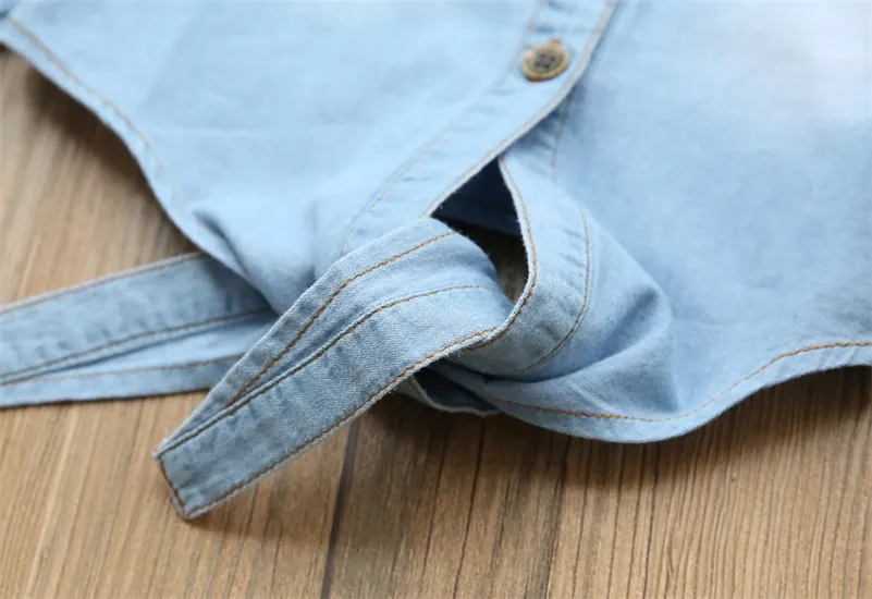 Детская джинсовая Блуза из денима с длинными рукавами для девочек осенние Модная одежда для детей, Детская мода джинсы для девочек рубашки для мальчиков 2 цвета