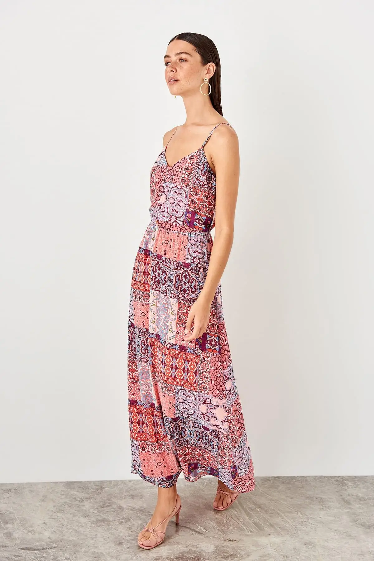 

Trendyol Multicolour Button Detail Dress TWOSS19LJ0194