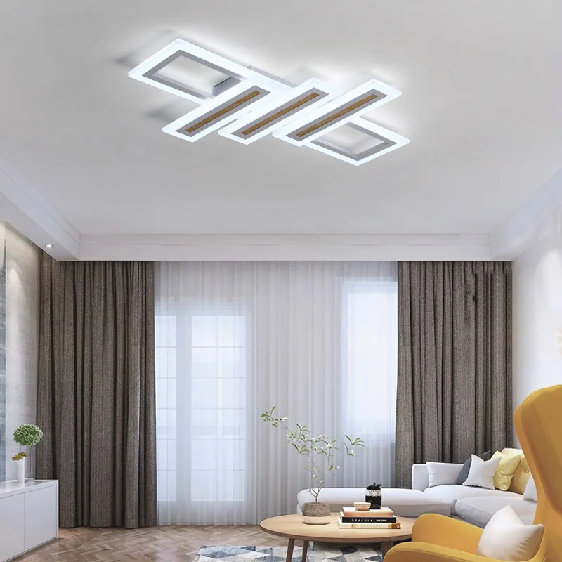 

Chandelierrec On-line AC90-265V Modern LED Ceiling Lights For Living Room Bedroom Decor Lighting Fixtures Dimming Ceiling Lamp
