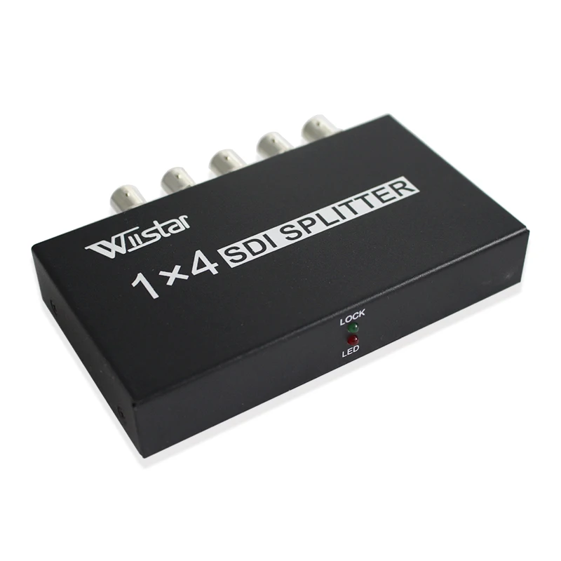 

High Quality SDI Splitter 1x4 Multimedia Splitter SDI Extender Adapter Support 1080P TV Video for Projector Monitor DVR