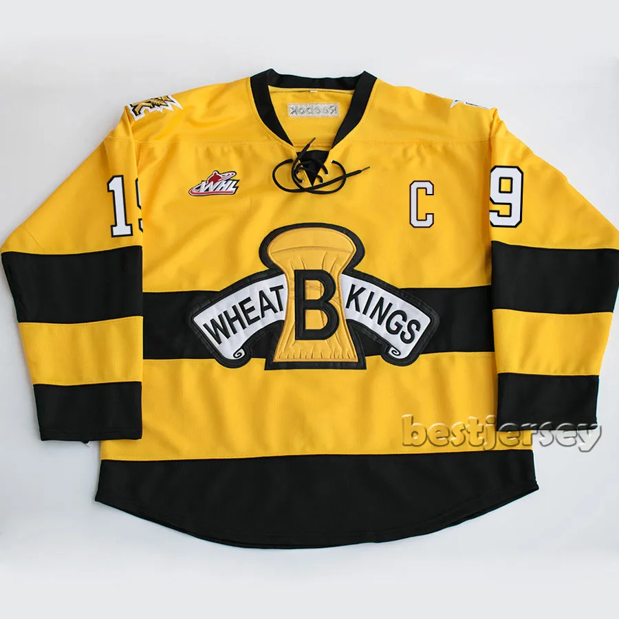 

Kowell brandon wheat kings #19 Nolan Patrick Stitched Hockey Jersey