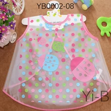 2 шт./партия YB0002 детский слюнявчик для младенца полотенца живопись одежда водонепроницаемый нагрудник детская накидка для творчества