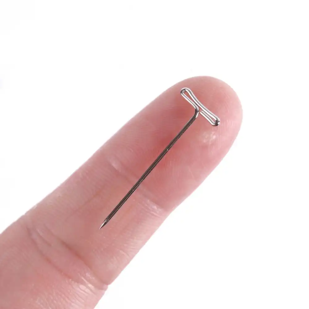 100 шт. T PINS (25 мм) для парик на поролоновая насадка Стиль булавки иглы натуральных
