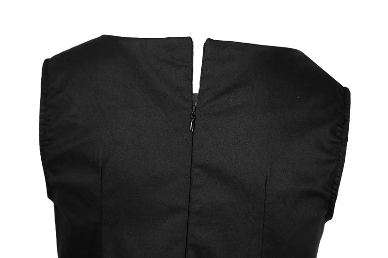 Kostlish 2017 New Summer Dress Women Floral Print Audrey Hepburn 50s 60s A-Line Vintage Dress Sleeveless Party Dresses Plus Size (130)