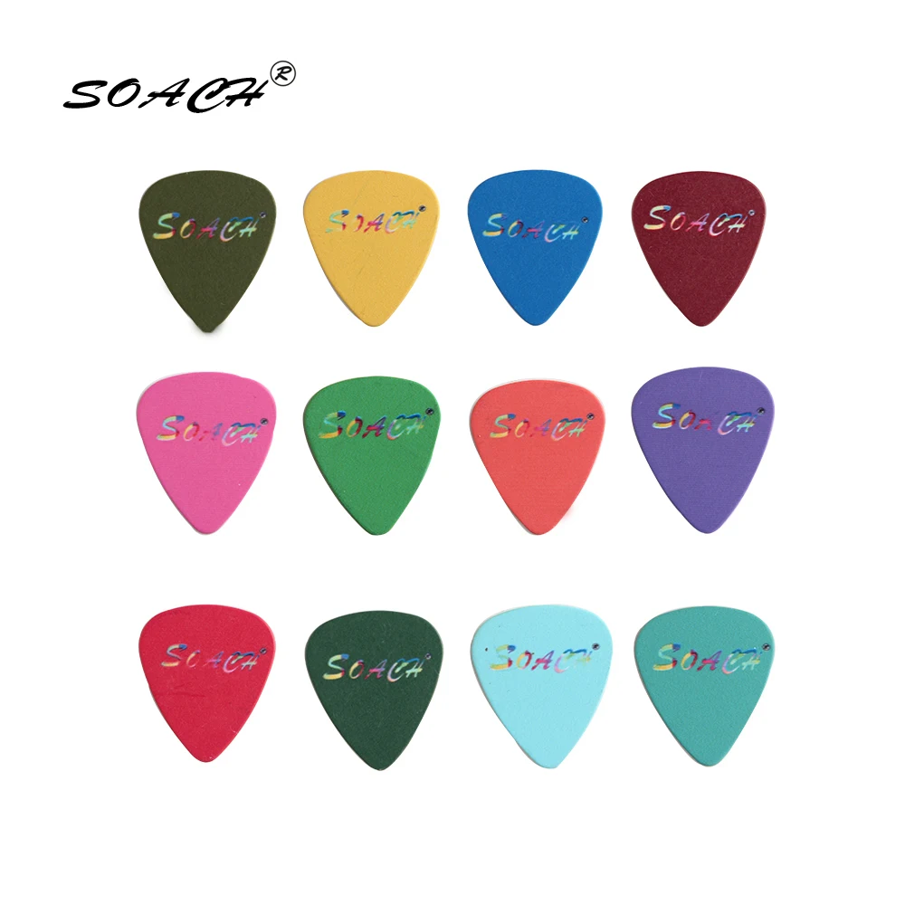 SOACH 10pcs 3 kinds of thickness new brand guitar picks bass Pure color