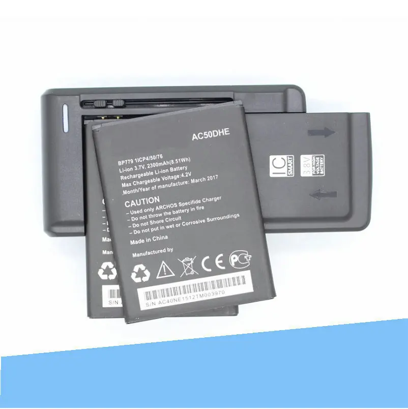 ISkyams 2x2300 мАч AC50DHE мобильный телефон аккумулятор + универсальное зарядное