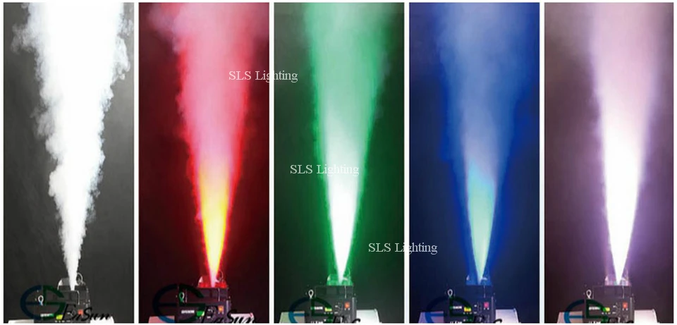 SLSLITE(2 шт.) 1500 Вт светодиодный Fogger дымовая машина светодиодный дым-машина для сцены дымка машина