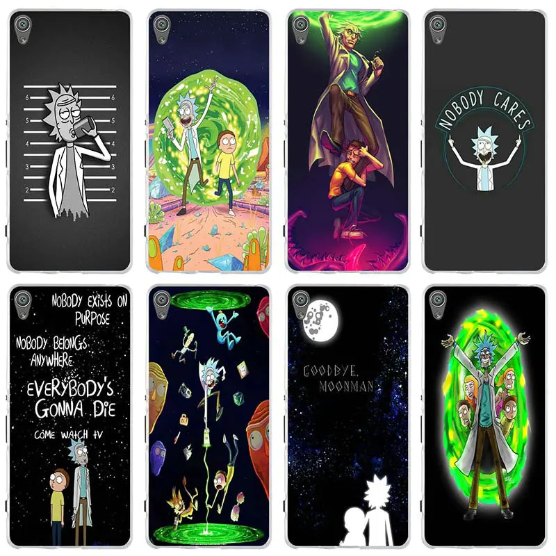 

Soft TPU Phone Cases for Sony Xperia E3 E5 T3 M2 M4 M5 XA XZ Z Z1 Z2 Z3 Z4 Z5 Compact Shell Silicone Cartoon Rick and Morty