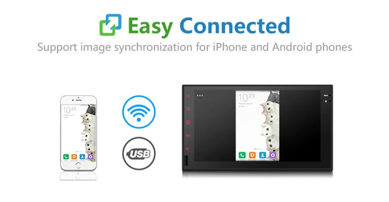 Top 7" 2Din Android 9.1 Quad Core Car Stereo Multimedia Player 2GB RAM 16GB ROM Autoradio Universal GPS Navigation Car Radio 7