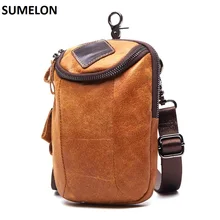 Мужская сумка из натуральной кожи, Повседневная поясная сумка на талию, высокое качество, коровья кожа, сумки на плечо, сумка-мессенджер