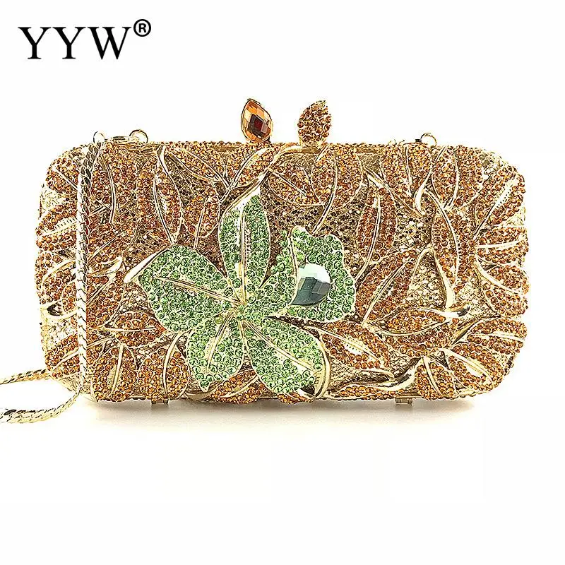 Women Evening Bag Gold Clutch Bags Diy Durable Ladies Gold Party