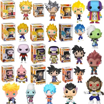 

FUNKO POP Anime Dragon Ball SUPER SAIYAN GOKU FRIEZA GREAT VEGETA VEGITO Vinyl Action Figure Collectible Model Toys For Children