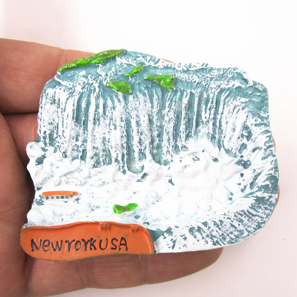 США магнит на холодильник Декор Америка Ниагара Фолс Нью-Йорк 3D Смола ручной работы магнитный стикер для холодильника страны сувениры для туристов