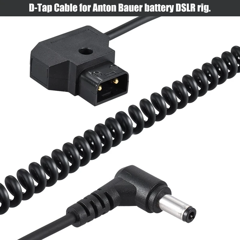 D-tap macho a hembra Cable de extensión de D-tap para V-mount//placa de montaje de oro