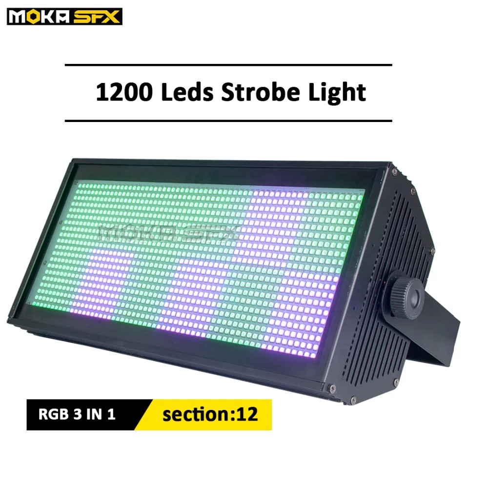 1200 LED RGB Profession Party Strobe Lighting DMX strobe stage lighting 3 in 1 halloween light effect | Освещение