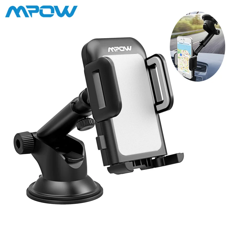 Mpow CA032 Adjustable Car phone holder for 4 6''phones Dashboard