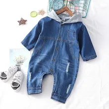Рост 70-98 см, новинка года, весенние джинсовые штаны для маленьких мальчиков, 1 предмет, Модный стильный комбинезон для маленьких мальчиков, детские джинсы