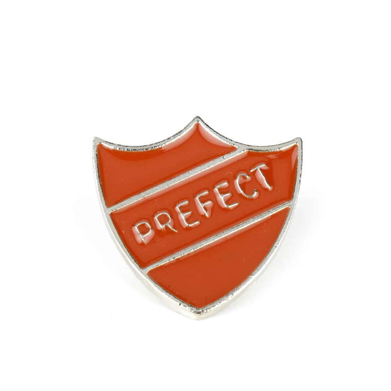 Red Prefect Badge For Schools Gold Plated Pin Badge