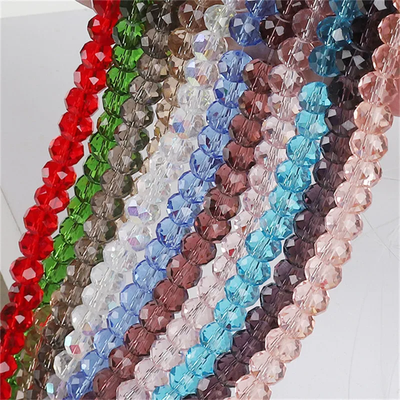 8mm Approx 35-70pcs Crystal Beads Czech Glass Wheel For Diy Jewelry Making Small Seed Beading Girl | Украшения и аксессуары
