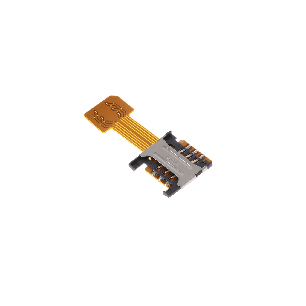 Dual SIM Card TF Card Adapter Extender Nano Micro Mini SIM Standby Flex Cable for Android