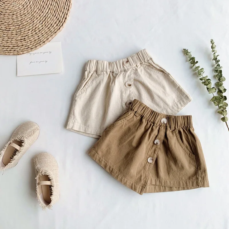 

2019 Toddler Kids Girls Shorts Casual Line Girl Clothings Korean Clothings