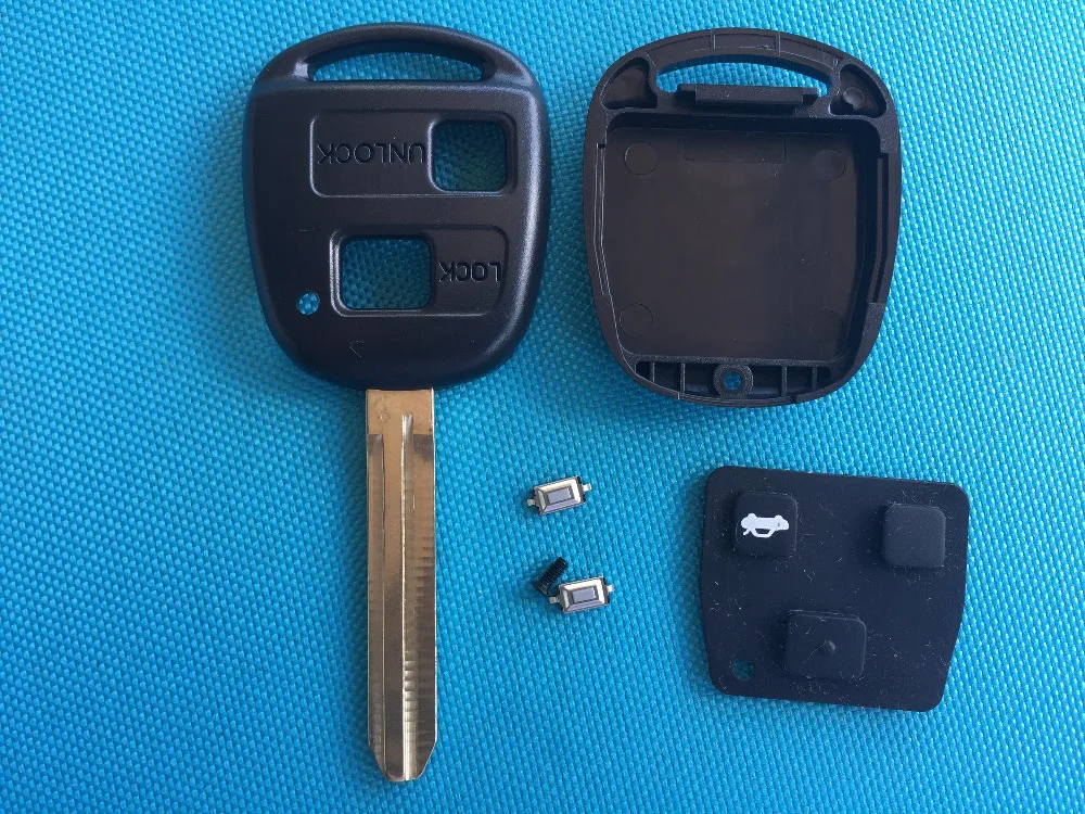 

1pcs New Replacement Key Case For Toyota CAMRY CELICA COLORADO RAV 4 PICNIC PRIUS 2 BUTTON REMOTE KEY FOB TOY43 blade no logo