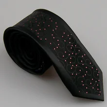 Lammulin галстуки, мужской костюм, галстук на шею, черный с розовым узором в горошек, жаккардовый галстук с каймой, дизайн, обтягивающий галстук 6 см, Gravata