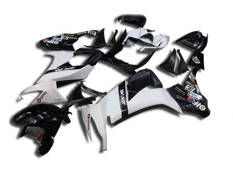 Комплект обтекателей для мотоцикла KAWASAKI Ninja ZX10R 2008 2009 08 09 zx 10r белый черный