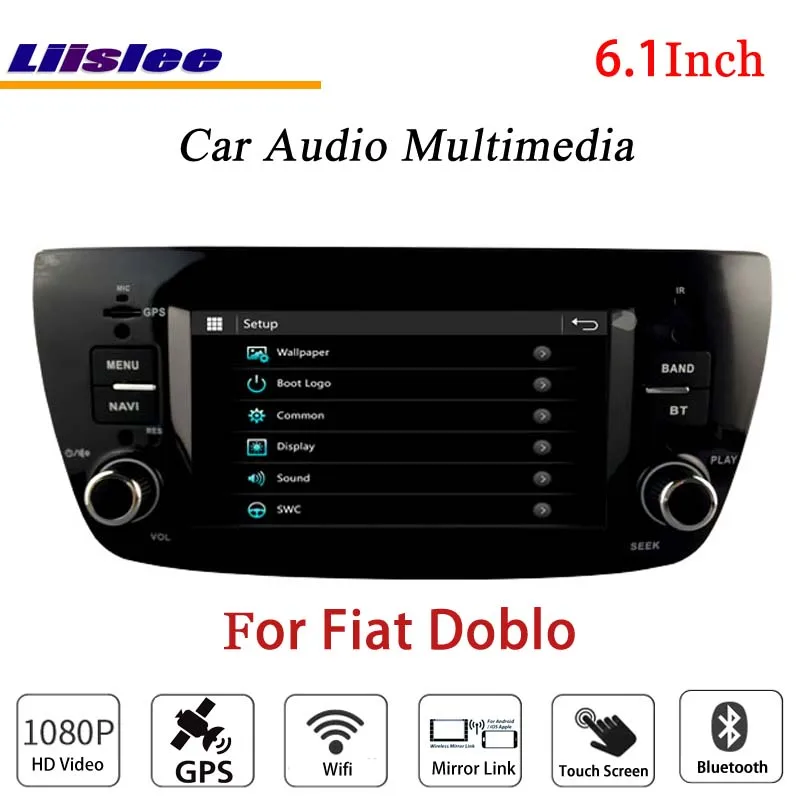 Discount Liislee For Fiat Doblo 2016 Stereo Radio Audio CD DVD Player Bluetooth GPS MAP NAV Navigation 1080P System Original NAVI Design 2