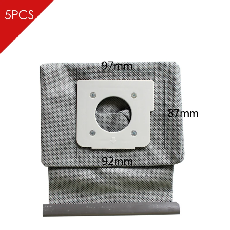 5pcs Universal Hepa Cloth Microfiber dust Bags 97*87MM For Philips