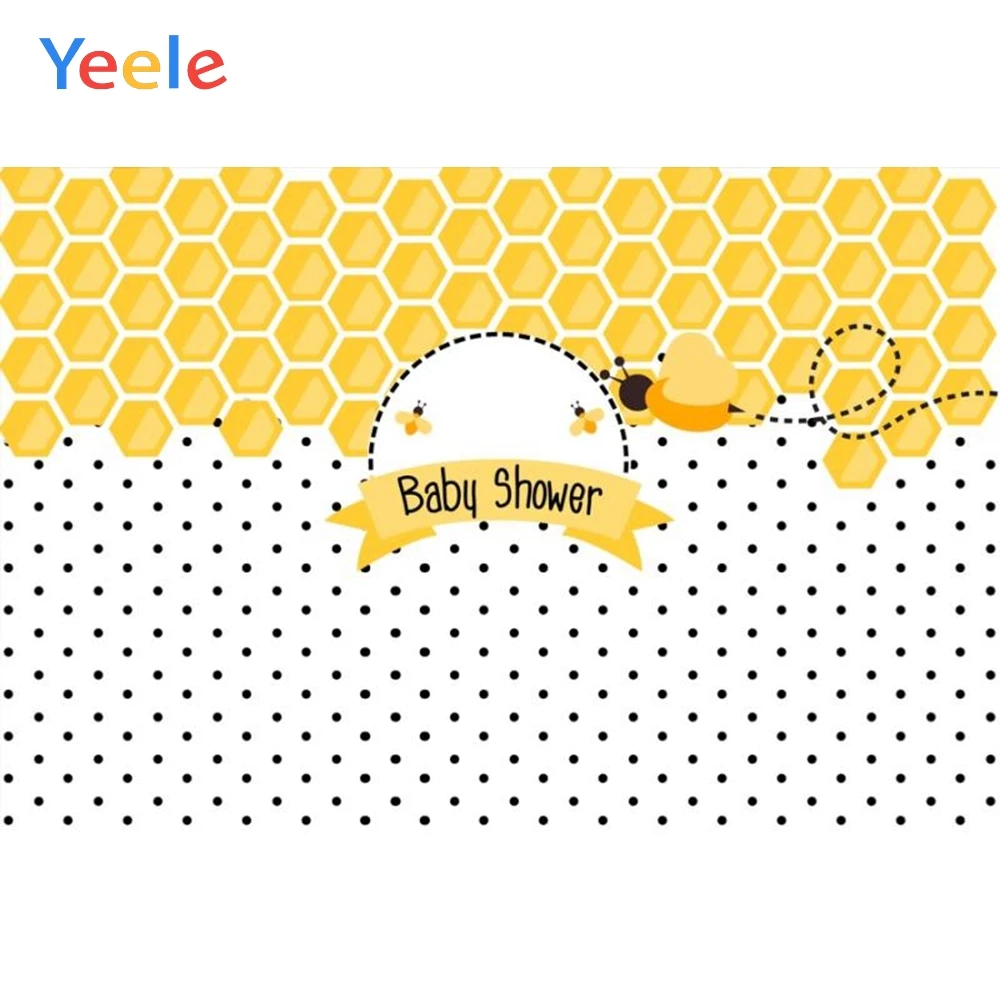 

Yeele Yellow Wasp Dots Newborn Baby Show Portrait Photography Backgrounds Customized Photographic Backdrops For Photo Studio