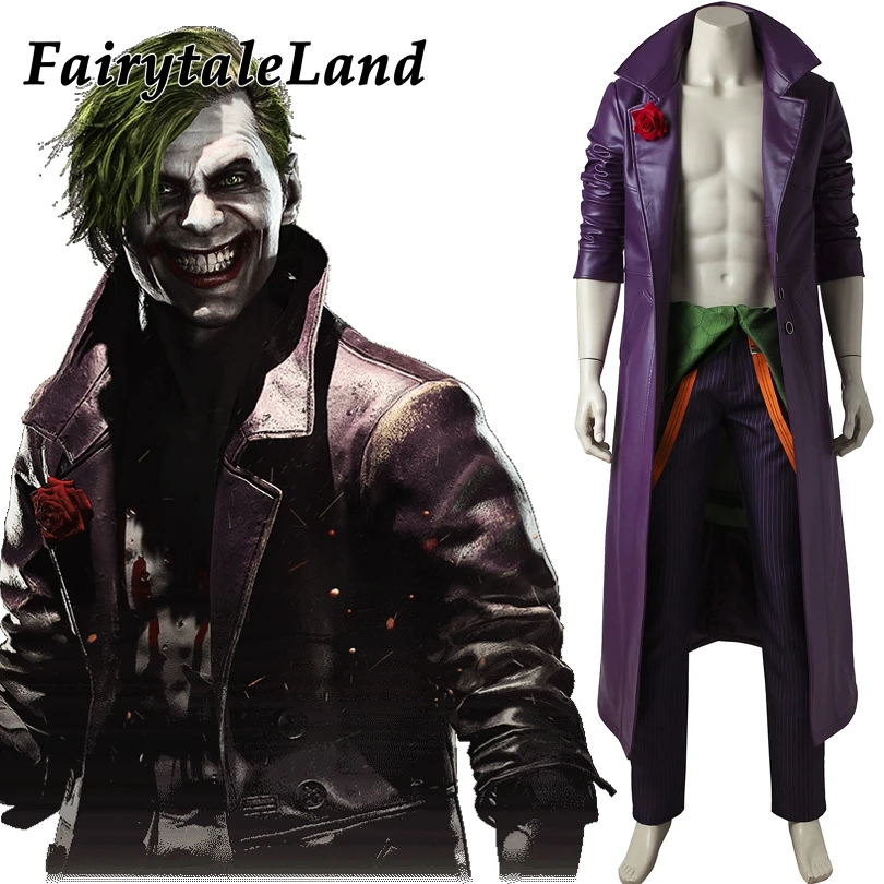 injustice 2 joker cosplay costume custom made halloween costumes for adult fancy costume injustice league joker - Halloween Costumes Prices injustice 2 joker cosplay costume custom made halloween costumes for adult fancy costume injustice league joker - Halloween Costumes Prices