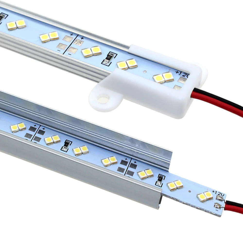 50 шт./лот 2835 smd 1 м 144led Светодиодные Жесткие Полосы luces бар свет двухрядный 12 В
