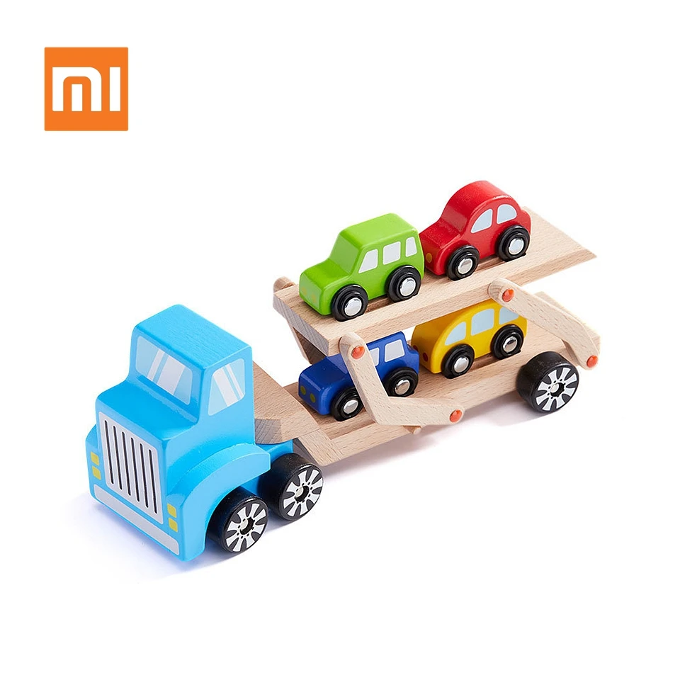 Оригинальная модель автомобиля Xiaomi Beva игрушки для сборки прицеп грузовик 4 + 1