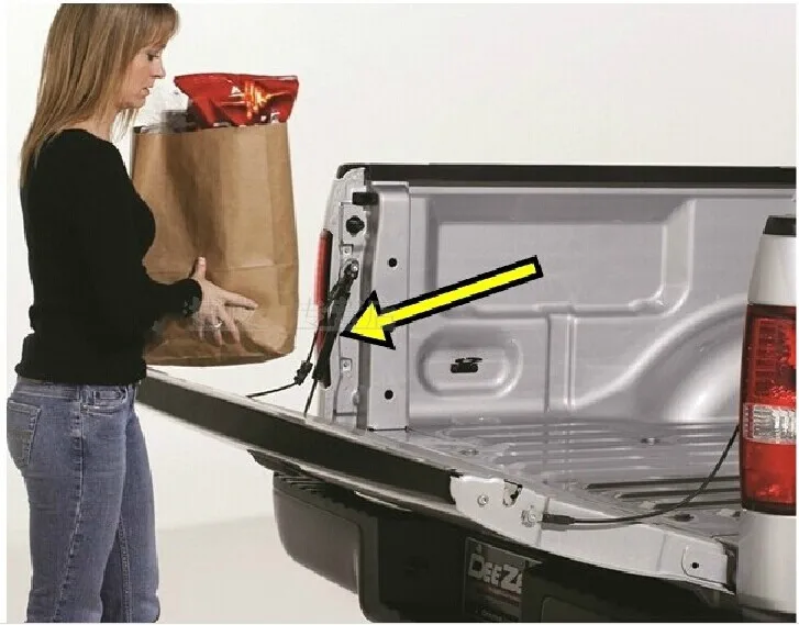 QDAEROHIVE задний прицеп багажника помощь амортизатор вниз "медленно падающее" телескопическое для Ford F150 F-150 Lincoln Mark LT поддержка подъема