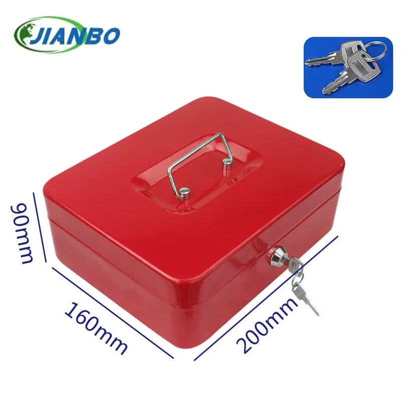  Portable Steel Petty Lockable Cash Money Coin Security Safe Box Household Locker Money Jewelry Safty Security box