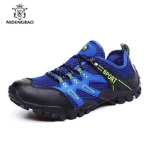 Летние Для мужчин Пеший Туризм сандалии для прогулок дышащие шлепанцы быстросохнущая Спортивная Уличная обувь; нескользящая подошва; Быстросохнущие кроссовки для мужчин