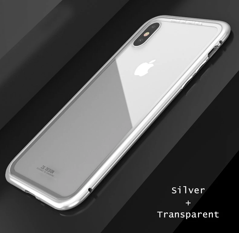 LUPHIE для iPhone X XS Max XR 8 7 6S 6 Plus чехол Магнето абсолютно магнитный Алюминиевый металлический каркас закаленное стекло