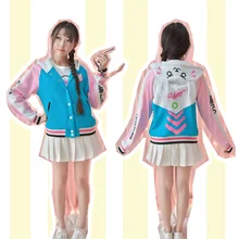 D.va Jacket Hooded D va Sweatshirt Hoodie Baseball Coats Dva Coat Cotton Sweatshirts For Women Coat With Ears